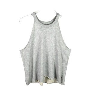Aerie Sleeveless Sweatshirt Size XL Gray Crew Neck